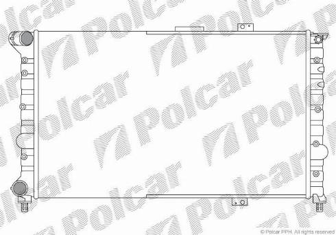 Polcar 140708A1 - Radiator, engine cooling autospares.lv