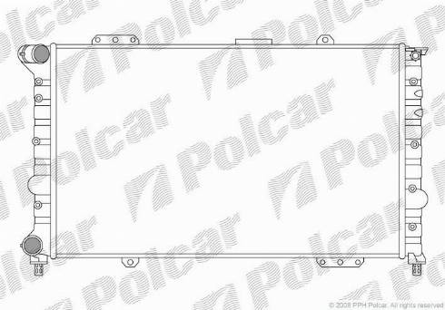 Polcar 140708A2 - Radiator, engine cooling autospares.lv