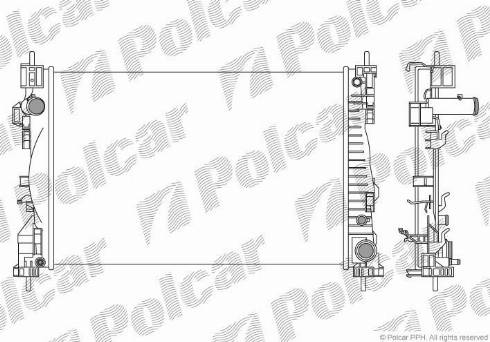 Polcar 142108A3 - Radiator, engine cooling autospares.lv