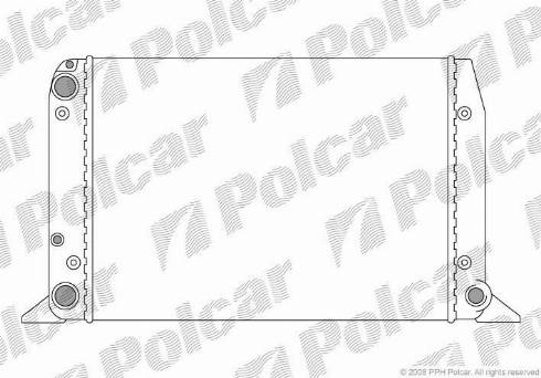 Polcar 130708-1 - Radiator, engine cooling autospares.lv