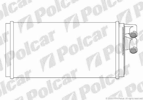 Polcar 1315N81X - Heat Exchanger, interior heating autospares.lv