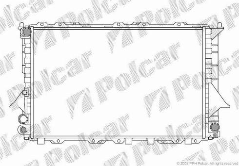 Polcar 131608A4 - Radiator, engine cooling autospares.lv