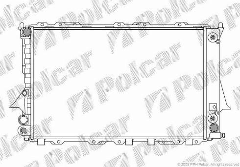 Polcar 131608A6 - Radiator, engine cooling autospares.lv
