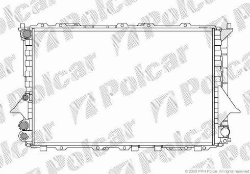 Polcar 131608A1 - Radiator, engine cooling autospares.lv