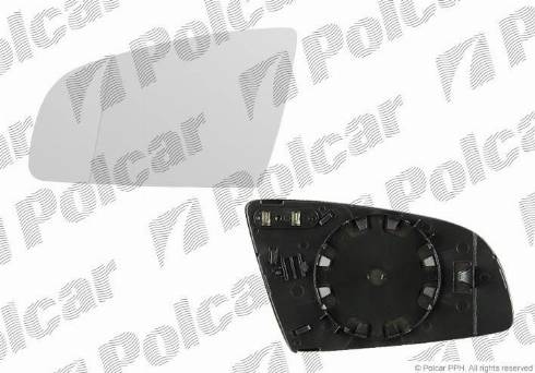 Polcar 1334541M - Mirror Glass, outside mirror autospares.lv