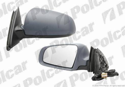 Polcar 1334514M - Outside Mirror autospares.lv