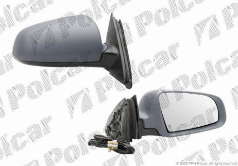 Polcar 1334524M - Outside Mirror autospares.lv