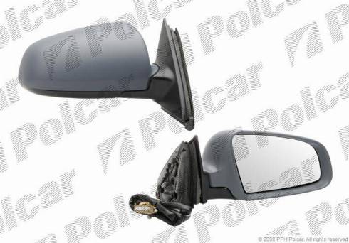 Polcar 1334525M - Outside Mirror autospares.lv