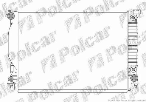 Polcar 133408-4 - Radiator, engine cooling autospares.lv