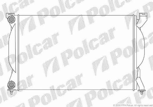 Polcar 133408-1 - Radiator, engine cooling autospares.lv