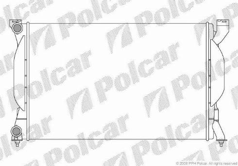 Polcar 133408-3 - Radiator, engine cooling autospares.lv