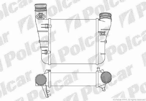 Polcar 1335J8-3 - Intercooler, charger autospares.lv