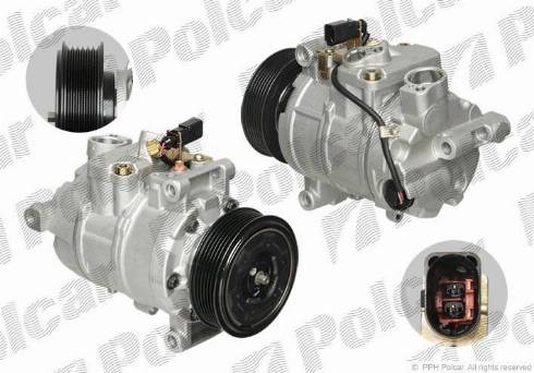 Polcar 1335KS-1 - Compressor, air conditioning autospares.lv