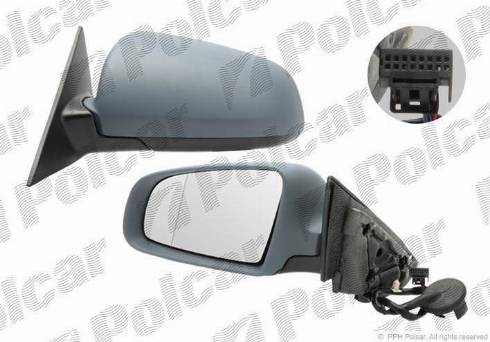 Polcar 1331517M - Outside Mirror autospares.lv