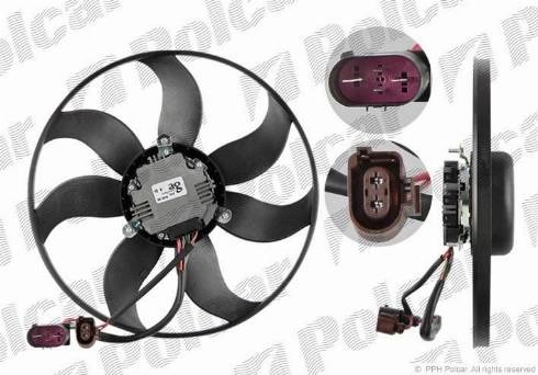 Polcar 133123U4-1 - Fan, radiator autospares.lv