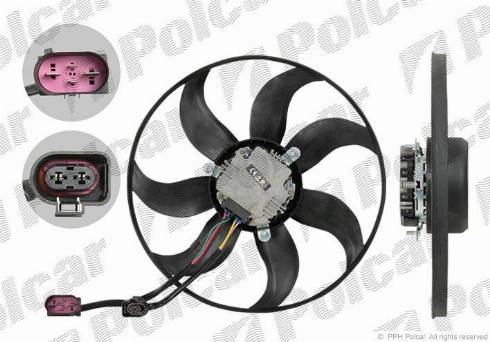 Polcar 133123U4 - Fan, radiator autospares.lv