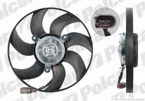 Polcar 133123U5-1 - Fan, radiator autospares.lv