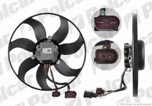 Polcar 133123U6-1 - Fan, radiator autospares.lv