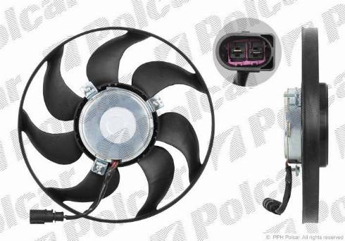 Polcar 133123U3 - Fan, radiator autospares.lv