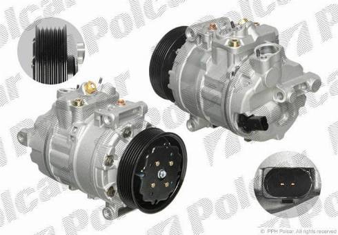 Polcar 1331KS1X - Compressor, air conditioning autospares.lv