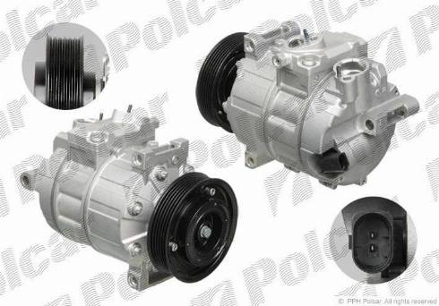 Polcar 1331KS3X - Compressor, air conditioning autospares.lv