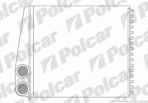 Polcar 1331N8-1 - Heat Exchanger, interior heating autospares.lv