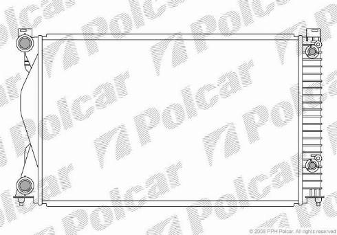 Polcar 133808-4 - Radiator, engine cooling autospares.lv