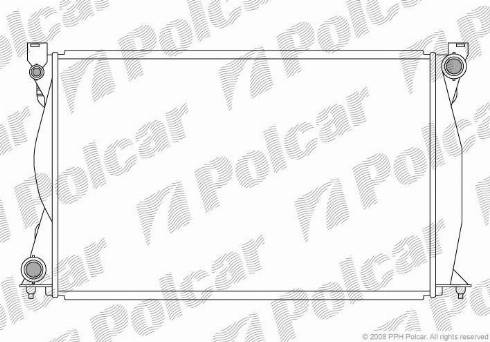 Polcar 133808-6 - Radiator, engine cooling autospares.lv