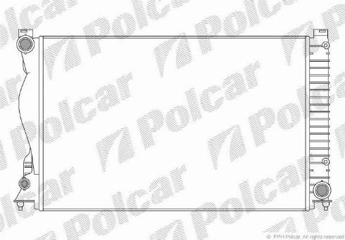 Polcar 133808-3 - Radiator, engine cooling autospares.lv