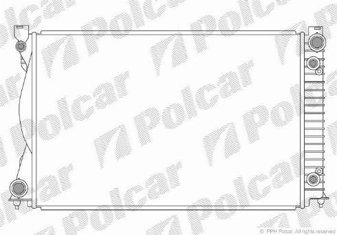 Polcar 133808-7 - Radiator, engine cooling autospares.lv