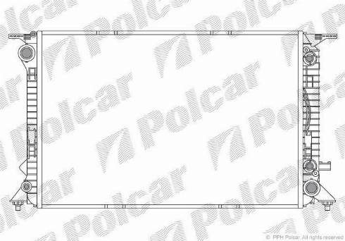 Polcar 1337082X - Radiator, engine cooling autospares.lv