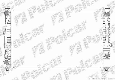 Polcar 132408-8 - Radiator, engine cooling autospares.lv