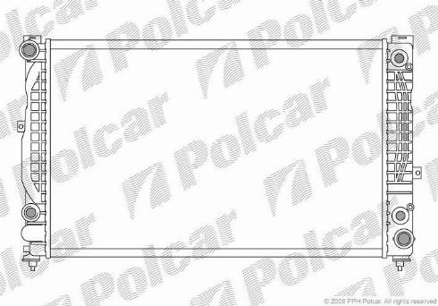 Polcar 132408A6 - Radiator, engine cooling autospares.lv