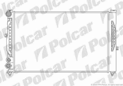 Polcar 132408A1 - Radiator, engine cooling autospares.lv