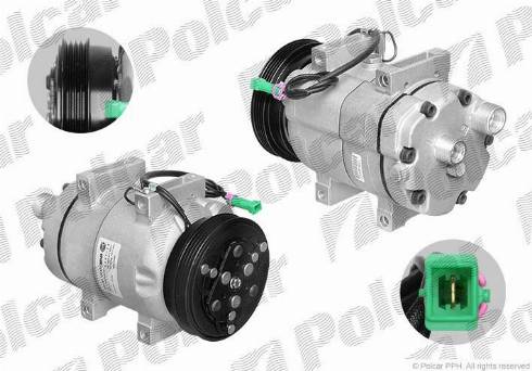 Polcar 1324KS2X - Compressor, air conditioning autospares.lv