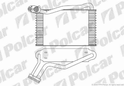 Polcar 1324P81X - Evaporator, air conditioning autospares.lv