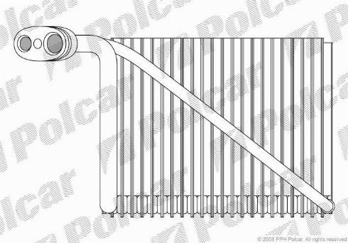 Polcar 1324P8-2 - Evaporator, air conditioning autospares.lv