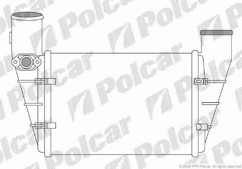 Polcar 1325J87X - Intercooler, charger autospares.lv