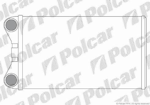 Polcar 1325N8-1 - Heat Exchanger, interior heating autospares.lv