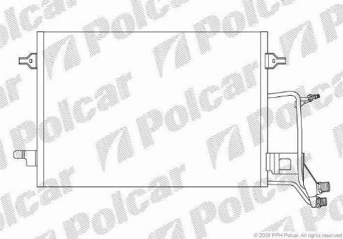 Polcar 1326K83X - Condenser, air conditioning autospares.lv