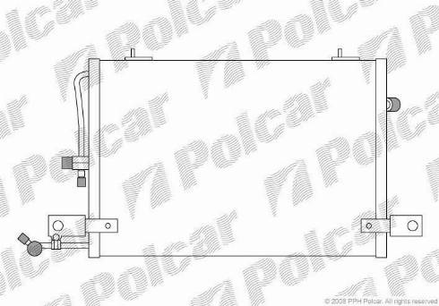 Polcar 1326K8C1S - Condenser, air conditioning autospares.lv