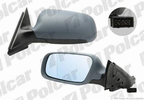 Polcar 1323529M - Outside Mirror autospares.lv