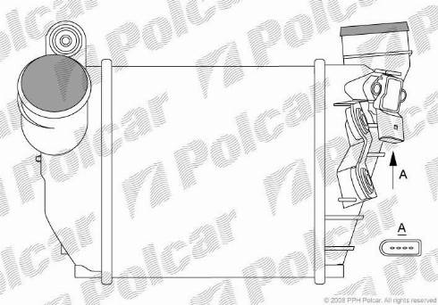 Polcar 1323J83X - Intercooler, charger autospares.lv