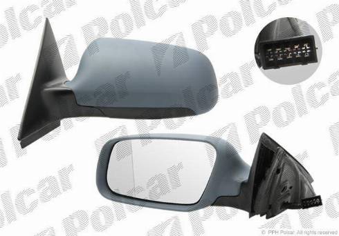 Polcar 1327516M - Outside Mirror autospares.lv