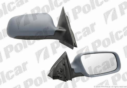 Polcar 1327524M - Outside Mirror autospares.lv