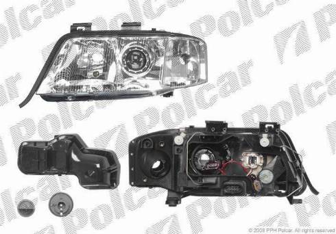 Polcar 1327091E - Headlight autospares.lv