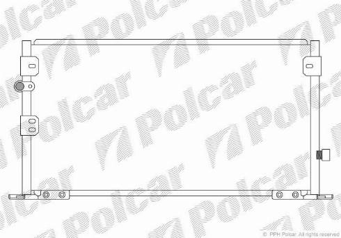 Polcar 8190K81K - Condenser, air conditioning autospares.lv