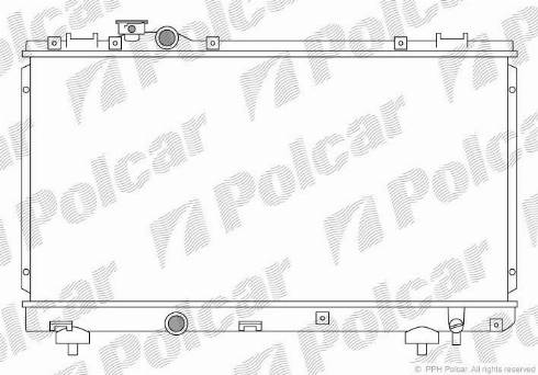 Polcar 814508-1 - Radiator, engine cooling autospares.lv