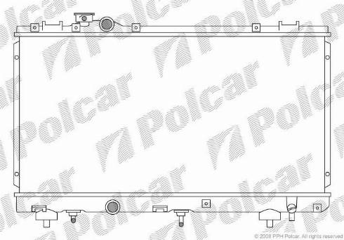 Polcar 814508-2 - Radiator, engine cooling autospares.lv