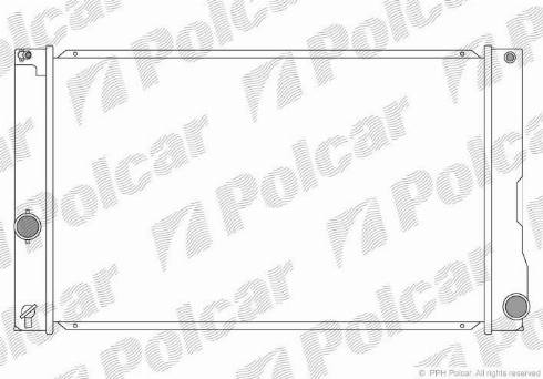 Polcar 8162082K - Radiator, engine cooling autospares.lv